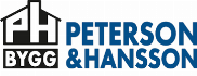 Logotyp för Peterson & Hansson Byggnads AB